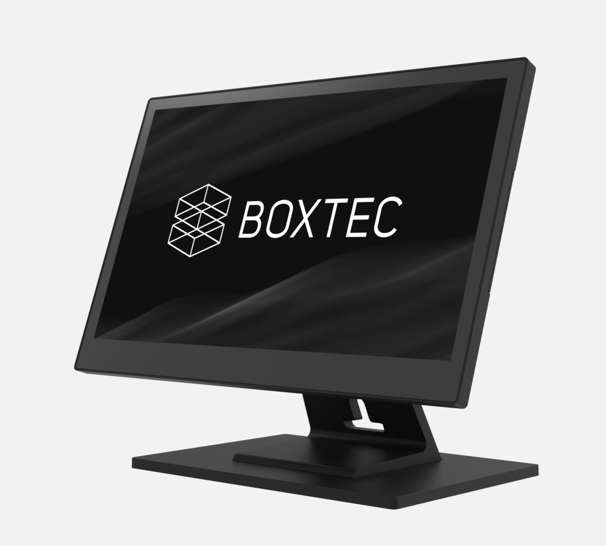BOXTEC Core 115 Point of Sale System, mounted on a countertop stand.