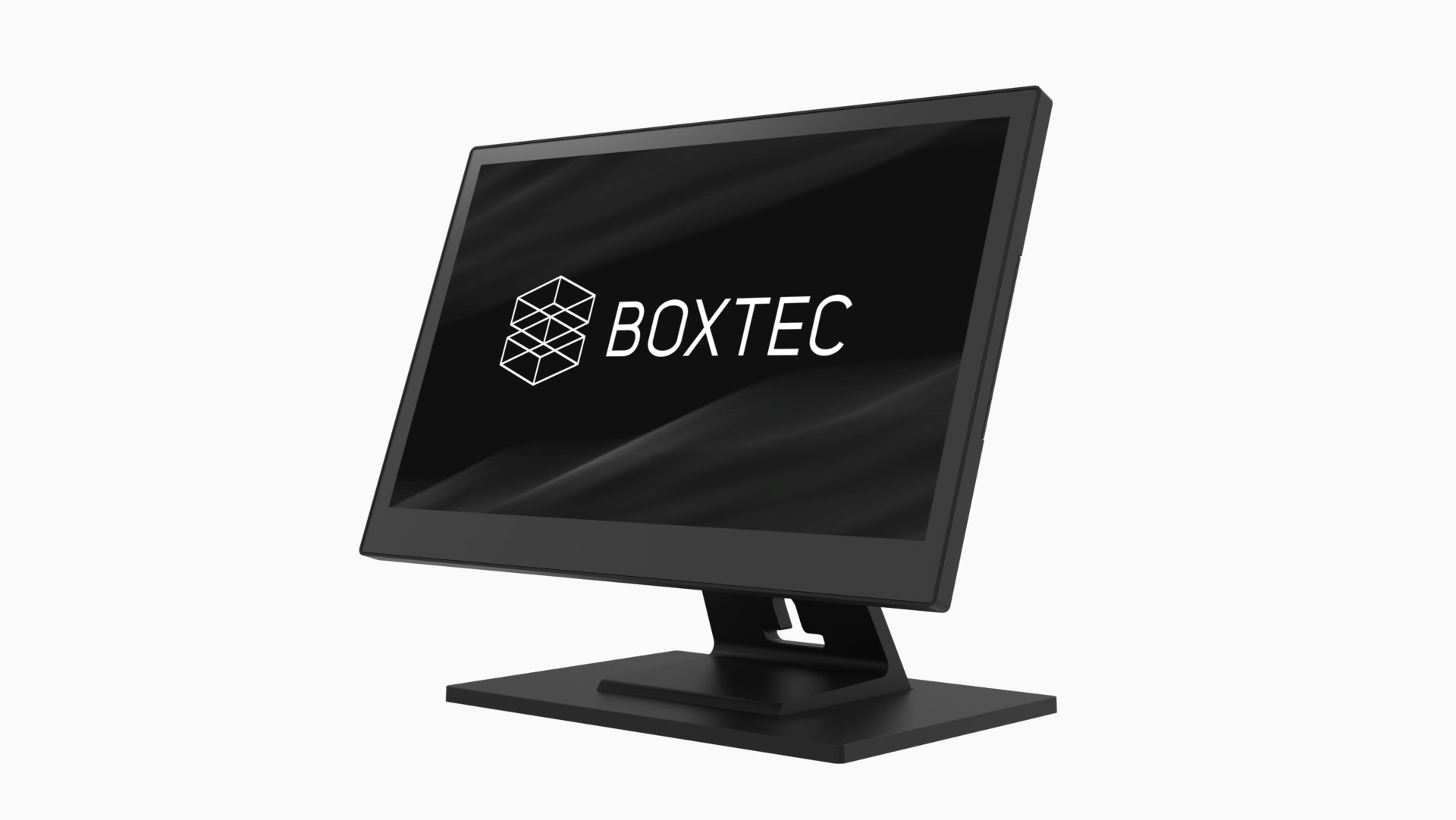 BOXTEC Core 115 Point of Sale System, mounted on a countertop stand.