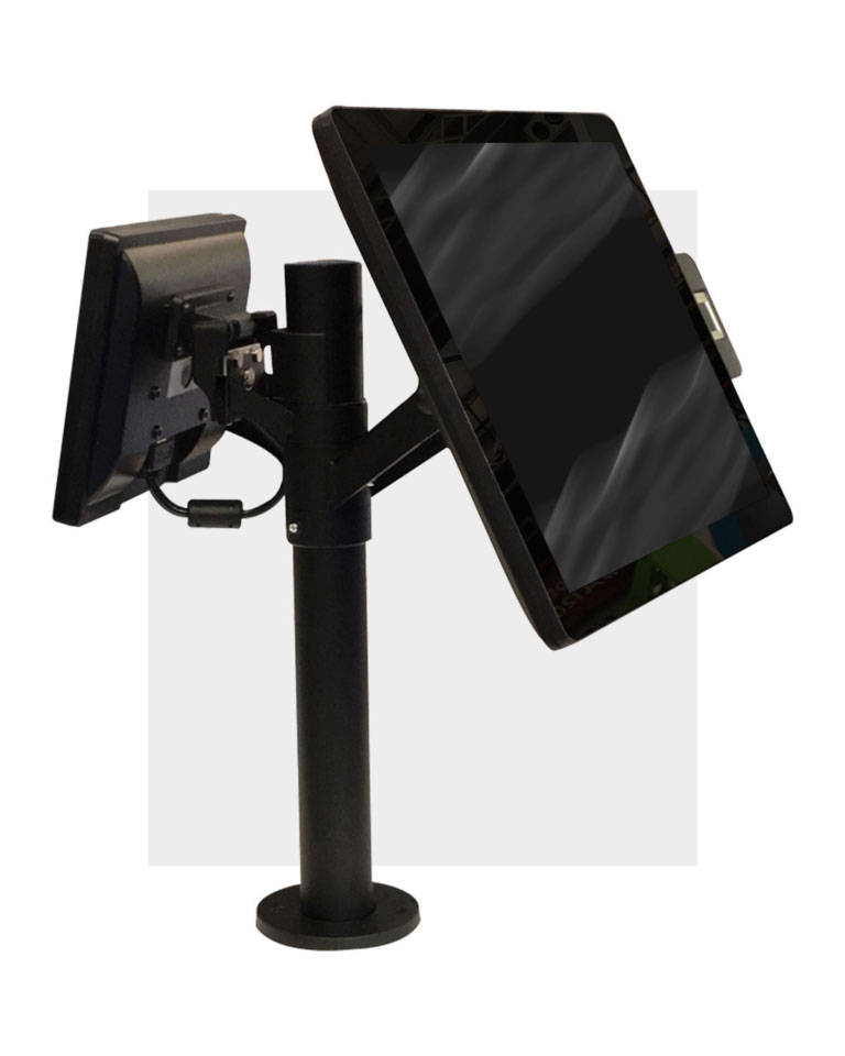 BOXTEC Core 4 POS system, pole mounted.