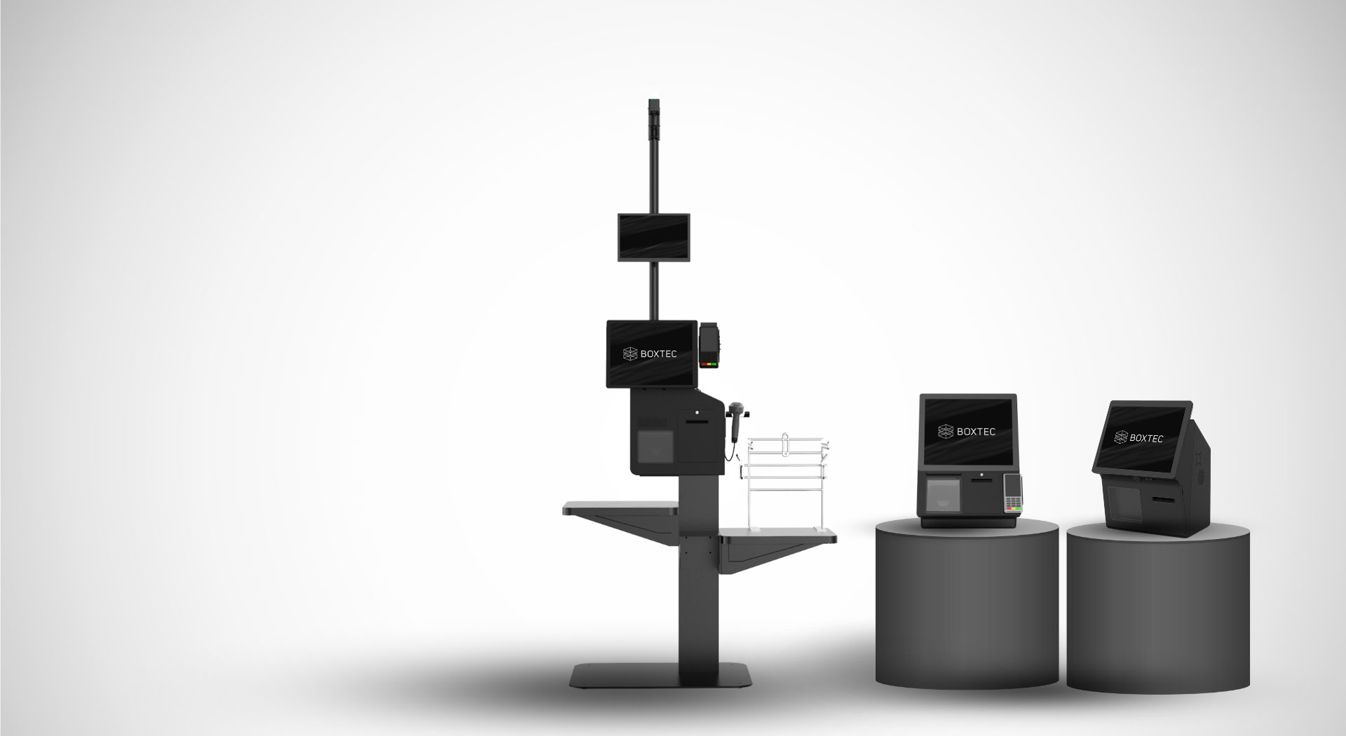 BOXTEC self-checkout (SCO) kiosks.