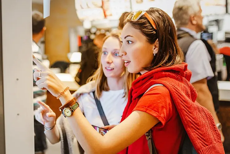 Self-ordering kiosks for restaurants.