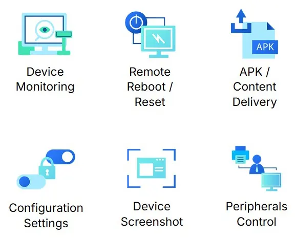 Peripheral device management with UEM software.
