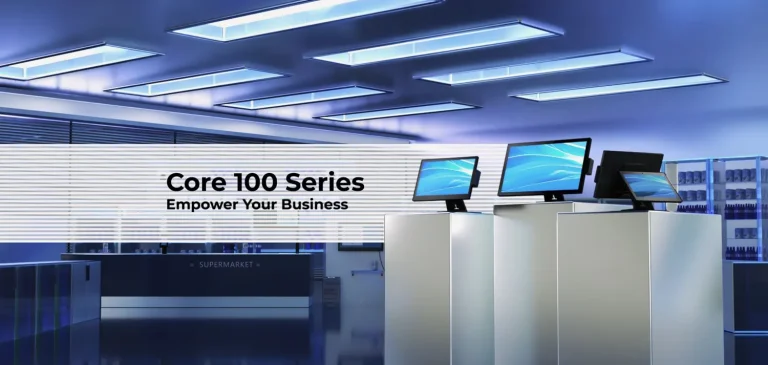 BOXTEC Core 100 panel PC series, for enterprise grade retail and hospitality POS technology solutions.